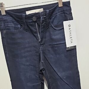 Athleta Women's Navy Skinny Jeans Sculptek Skinn Sz 0